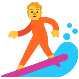 🏄 Personne Faisant Du Surf Emoji par Microsoft