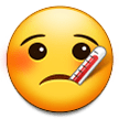 🤒 Gesicht Mit Fieberthermometer Emoji von Samsung