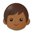 🧒🏾 Enfant : Peau Mate Emoji par Samsung