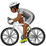 🚴🏾 Велосипедист: Темный Тон Кожи, смайлик от Apple