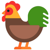 🐓 Coq Emoji par Microsoft