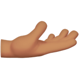 🫴🏽 Palm Up Hand: Medium Skin Tone, Emoji by Apple