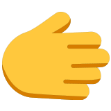 🫱 Rightwards Hand, Emoji by Microsoft
