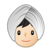 👳🏻 Person Wearing Turban: Light Skin Tone, Emoji by Samsung