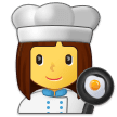 👩‍🍳 Cuisinière Emoji par Samsung