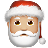 🎅🏼 Санта-Клаус: Светлый Тон Кожи, смайлик от Apple