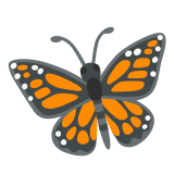 🦋 Бабочка, смайлик от Google