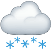 🌨️ Cloud with Snow, Emoji by Samsung