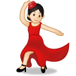 💃🏻 Woman Dancing: Light Skin Tone, Emoji by Samsung