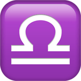 ♎ Waage (sternzeichen) Emoji von Apple