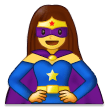 🦸‍♀️ Super-Héroïne Emoji par Samsung