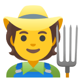 🧑‍🌾 Bauer/bäuerin Emoji von Google
