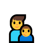 👨‍👦 Familie: Mann, Junge Emoji von Microsoft