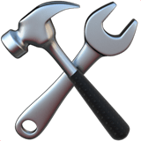 🛠️ Hammer and Wrench, Emoji by Apple