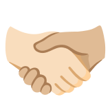 🤝🏼 Handshake: Medium-Light Skin Tone Emoji