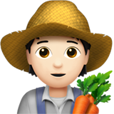 🧑🏻‍🌾 Фермер: Очень Светлый Тон Кожи, смайлик от Apple
