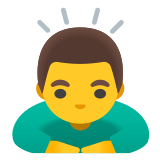 🙇‍♂️ Homme Qui S’incline Emoji par Google