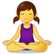 🧘‍♀️ Woman in Lotus Position, Emoji by Samsung
