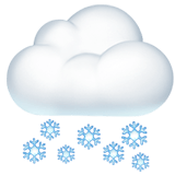 🌨️ Wolke Mit Schnee Emoji von Apple