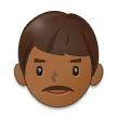 👨🏾 Mann: Mitteldunkle Hautfarbe Emoji von Samsung