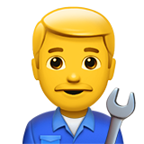 👨‍🔧 Mechaniker Emoji von Apple