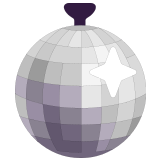 🪩 Mirror Ball, Emoji by Microsoft