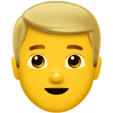 👱‍♂️ Homme Blond Emoji par Apple