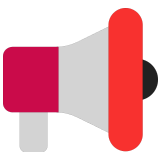 📢 Loudspeaker, Emoji by Microsoft
