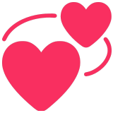 💞 Revolving Hearts, Emoji by Microsoft