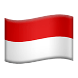 🇮🇩 Drapeau : Indonésie Emoji par Apple