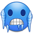🥶 Visage Bleu Et Froid Emoji par Samsung