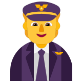 🧑‍✈️ Pilot(in) Emoji von Microsoft