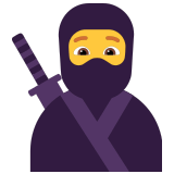 🥷 Ninja Emoji par Microsoft