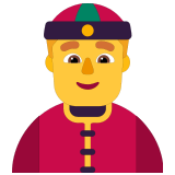 👲 Mann Mit Chinesischem Hut Emoji von Microsoft