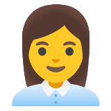 👩‍💼 Büroangestellte Emoji von Google