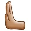 🫷🏽 Leftwards Pushing Hand: Medium Skin Tone, Emoji by Samsung