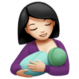 🤱🏻 Breast-Feeding: Light Skin Tone, Emoji by Apple