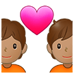 💑🏽 Couple with Heart: Medium Skin Tone, Emoji by Samsung