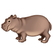 🦛 Hippopotame Emoji par Samsung