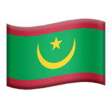 🇲🇷 Drapeau : Mauritanie Emoji par Apple