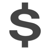 💲 Dollarzeichen Extrafett Emoji von Apple