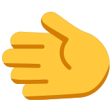 🫲 Leftwards Hand, Emoji by Microsoft