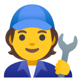 🧑‍🔧 Mechaniker(in) Emoji von Google
