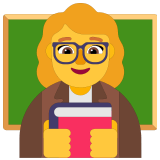 👩‍🏫 Lehrerin Emoji von Microsoft