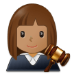 👩🏽‍⚖️ Woman Judge: Medium Skin Tone, Emoji by Samsung