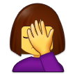 🤦‍♀️ Femme Avec La Paume Sur Le Visage Emoji par Samsung