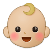 👶🏼 Baby: Mittelhelle Hautfarbe Emoji von Samsung