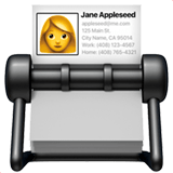 📇 Rotationskartei Emoji von Apple