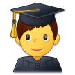 👨‍🎓 Student Emoji von Samsung