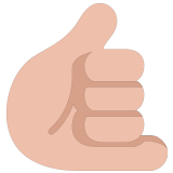 🤙🏼 Ruf-Mich-An-Handzeichen: Mittelhelle Hautfarbe Emoji von Microsoft